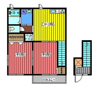ドミールブラシェ【2階】の間取り