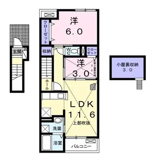 サンライズ ネクスト A【2階】の間取り