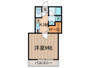 ガ-デンホワイト【1階】の間取り