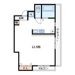 芦花パークヒル1【4階】の間取り