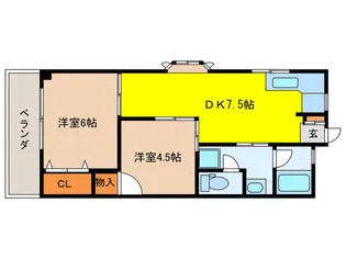和氣マンション【2階】の間取り