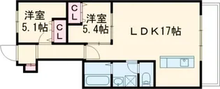 Jackson Street 521【5階】の間取り