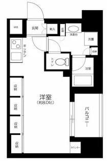 Log東日本橋【10階】の間取り