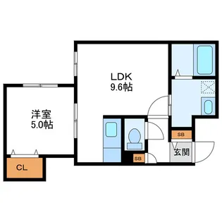 アンフォーレパープル【3階】の間取り
