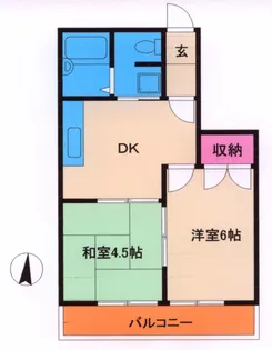 ヴィラエーデルワイス【2階】の間取り