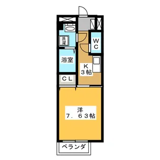 アンフィニ大澤 B棟【1階】の間取り