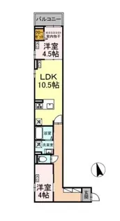 DPaina中央【1階】の間取り