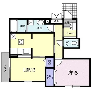 ミルト大城【1階】の間取り