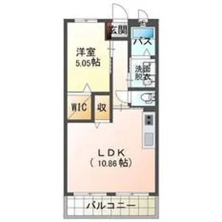 フェリーチェナカシマ【3階】の間取り