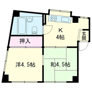 ホワイトコーポ【2階】の間取り