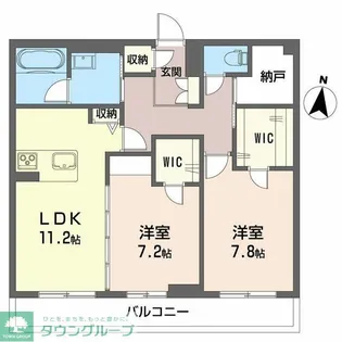 グランメール【3階】の間取り