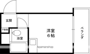 アリーヴェデルチ小阪【6階】の間取り