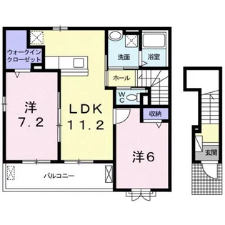 メゾン シュエット【2階】の間取り
