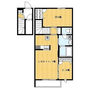 メゾンドパール【3階】の間取り