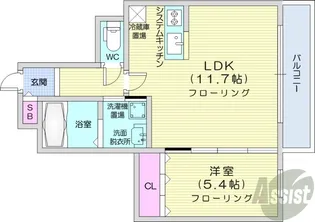 Ciliegio円山【5階】の間取り