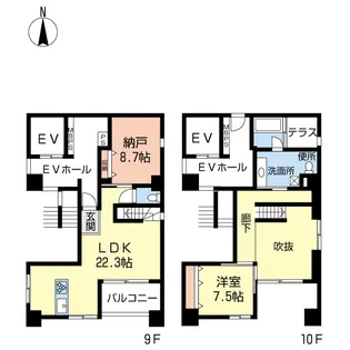 大須APARTMENTの間取り