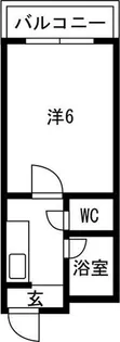 スペースライフ平野【6階】の間取り