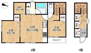 パーチェ団子坂上【2階】の間取り