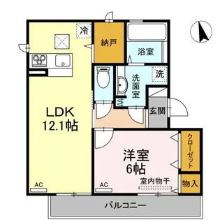 シェーン ネーベル【1階】の間取り