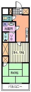 ラフォーレ中浦和II【1階】の間取り