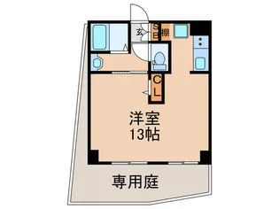 プランドール松之浜【1階】の間取り