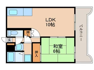 グランドゥール草牟田【3階】の間取り
