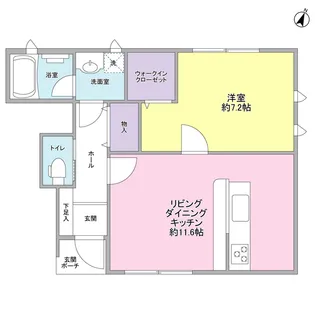 K・アジュール ノース【1階】の間取り