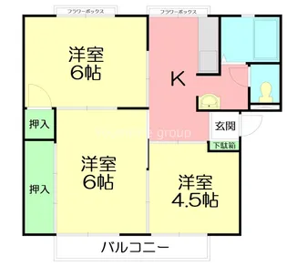 サン・リバティII【1階】の間取り