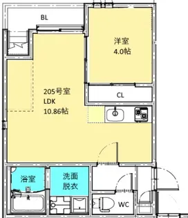 GRANDTICフロンティアII【2階】の間取り