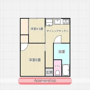 ビアンコ内原【2階】の間取り