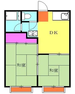 ヒロハウスA【2階】の間取り