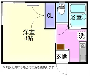 サンライズ呉羽【1階】の間取り