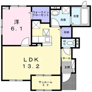ミミエデン吉野ヶ里【1階】の間取り
