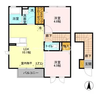 メゾンさくらの杜【2階】の間取り