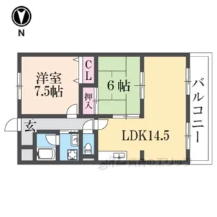 エクシブ1番館【5階】の間取り