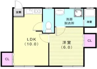 GRAN一ノ谷【2階】の間取り