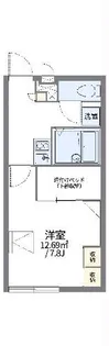 レオパレススカイブルー細畑【1階】の間取り