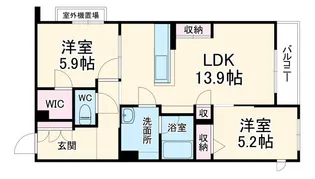 シャーメゾンシューレ【2階】の間取り