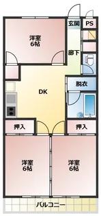 コーポサンライズ【2階】の間取り