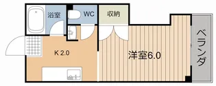 ホワイトコーポ【2階】の間取り