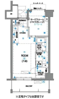 レグラス武蔵新城モーターガラージュ【2階】の間取り
