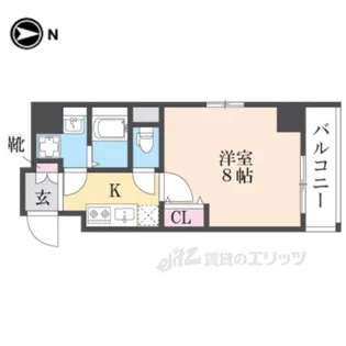 アドバンス京都デタンデュ【9階】の間取り