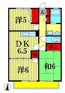 サマックス・マロニエA・B【2階】の間取り