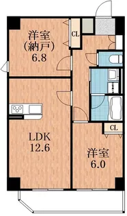 BADGE大道【2階】の間取り