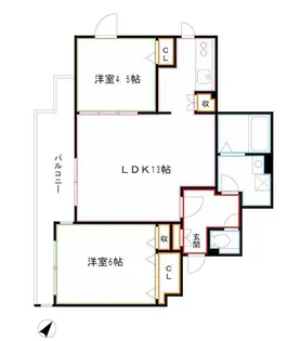 LAPiS吉祥寺【2階】の間取り