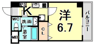 LUXE尼崎WEST【4階】の間取り