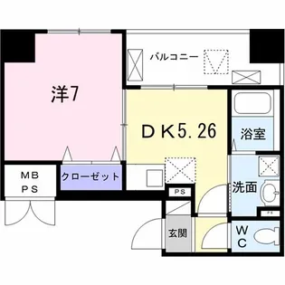 Field-V 築地【6階】の間取り