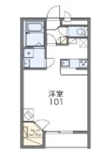 レオパレスケリュスB【2階】の間取り