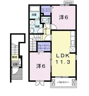 ファインコート・K【2階】の間取り