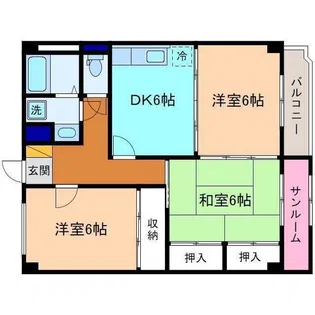ウエストヴィラージュ2【2階】の間取り